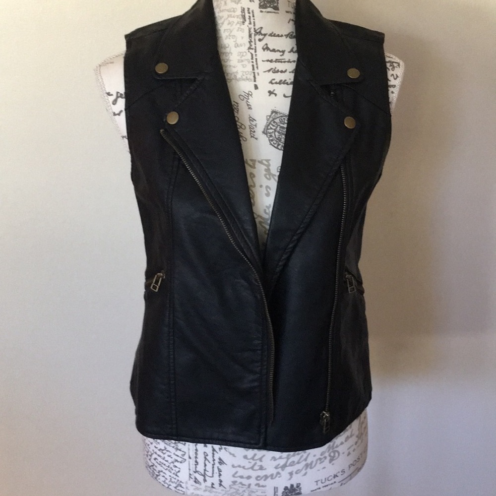 Sanctuary faux leather vest